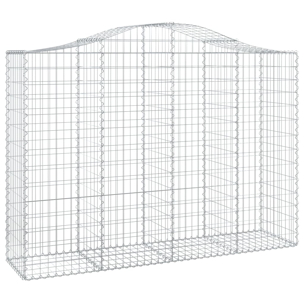Išlenkti gabiono krepšiai, 7vnt., 200x50x140/160cm, geležis Išlenkti gabiono krepšiai, 7vnt., 200x50x140/160cm, geležis - Image 3