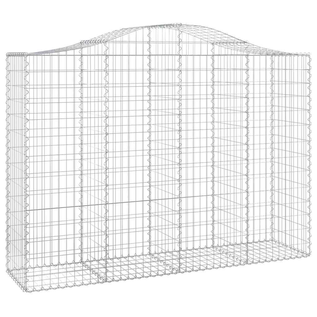 Išlenkti gabiono krepšiai, 12vnt., 200x50x140/160cm, geležis Išlenkti gabiono krepšiai, 12vnt., 200x50x140/160cm, geležis - Image 3