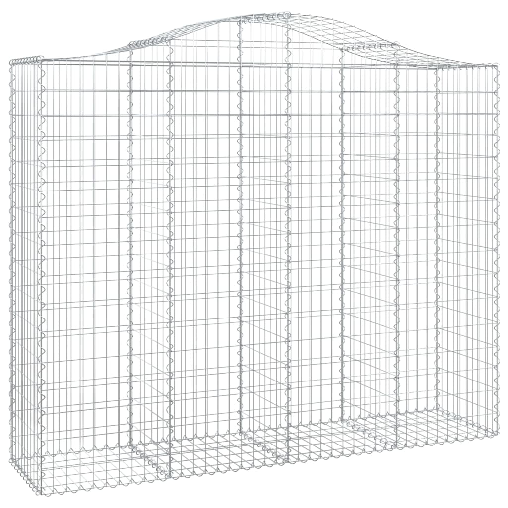 Išlenkti gabiono krepšiai, 2vnt., 200x50x160/180cm, geležis Išlenkti gabiono krepšiai, 2vnt., 200x50x160/180cm, geležis - Image 3