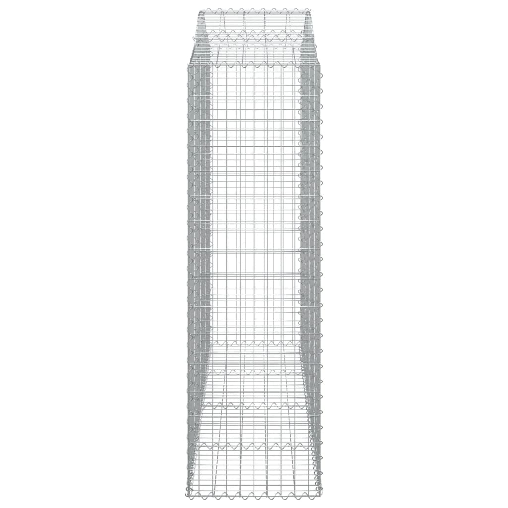 Išlenkti gabiono krepšiai, 3vnt., 200x50x160/180cm, geležis Išlenkti gabiono krepšiai, 3vnt., 200x50x160/180cm, geležis - Image 5