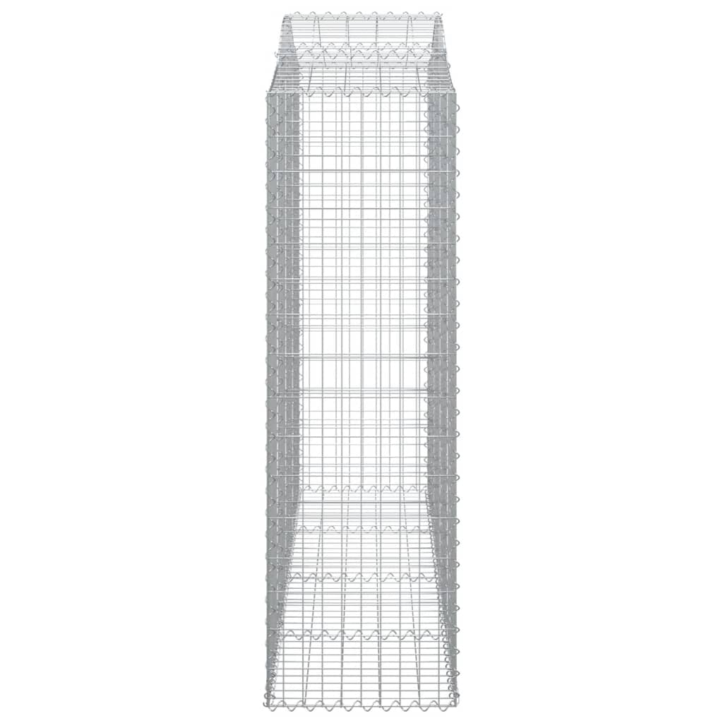 Išlenkti gabiono krepšiai, 13vnt., 200x50x160/180cm, geležis Išlenkti gabiono krepšiai, 13vnt., 200x50x160/180cm, geležis - Image 5