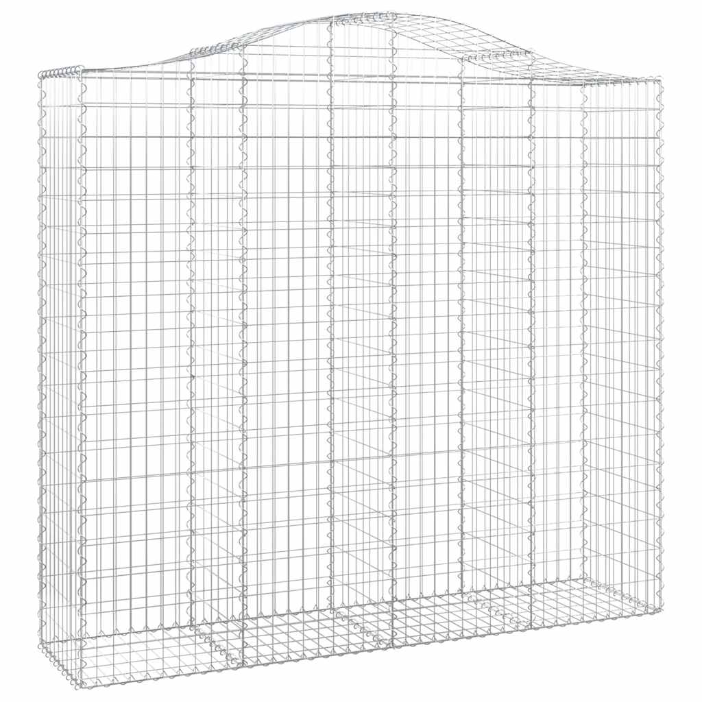 Išlenkti gabiono krepšiai, 2vnt., 200x50x180/200cm, geležis Išlenkti gabiono krepšiai, 2vnt., 200x50x180/200cm, geležis - Image 3