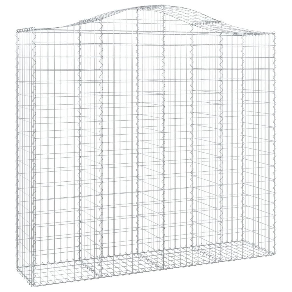 Išlenkti gabiono krepšiai, 4vnt., 200x50x180/200cm, geležis Išlenkti gabiono krepšiai, 4vnt., 200x50x180/200cm, geležis - Image 3