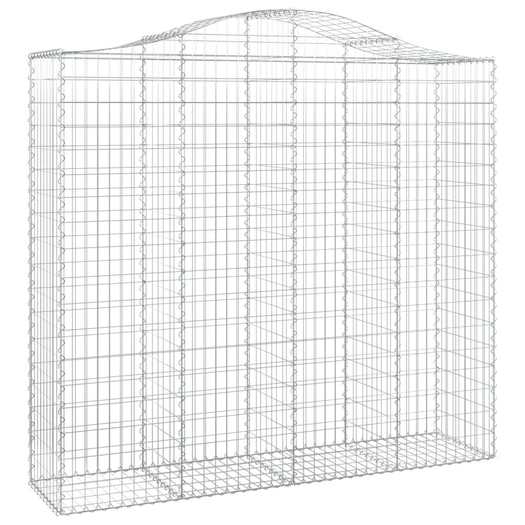 Išlenkti gabiono krepšiai, 14vnt., 200x50x180/200cm, geležis Išlenkti gabiono krepšiai, 14vnt., 200x50x180/200cm, geležis - Image 3