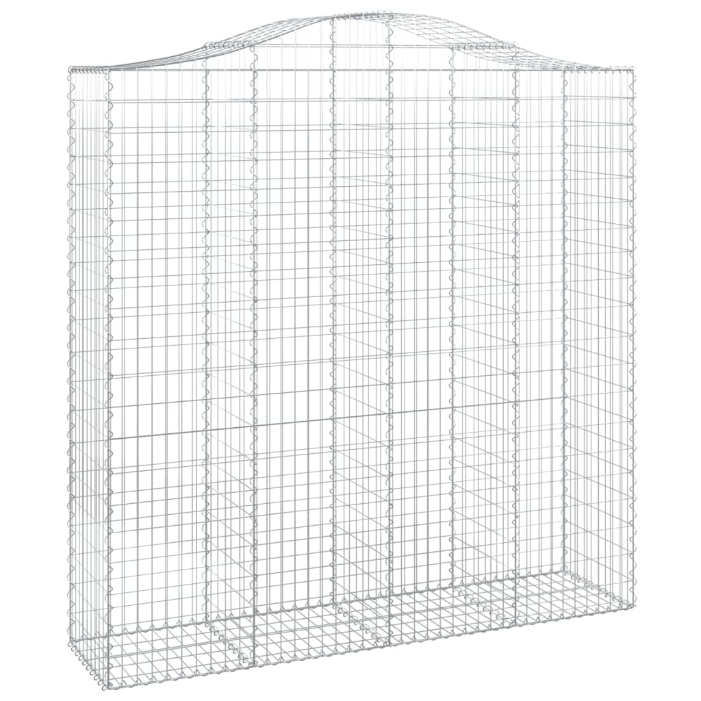Išlenkti gabiono krepšiai, 2vnt., 200x50x200/220cm, geležis Išlenkti gabiono krepšiai, 2vnt., 200x50x200/220cm, geležis - Image 3