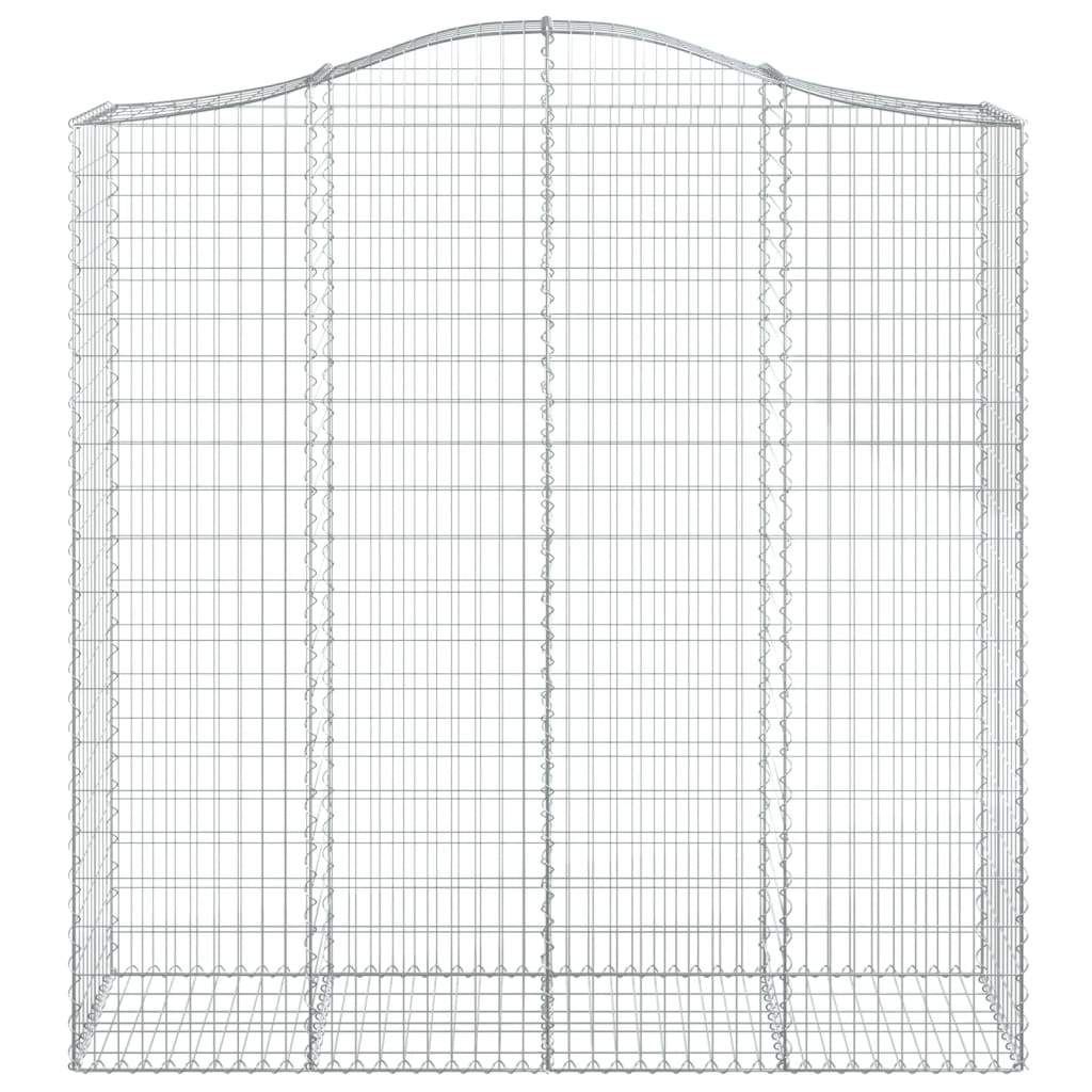 Išlenkti gabiono krepšiai, 2vnt., 200x50x200/220cm, geležis Išlenkti gabiono krepšiai, 2vnt., 200x50x200/220cm, geležis - Image 4