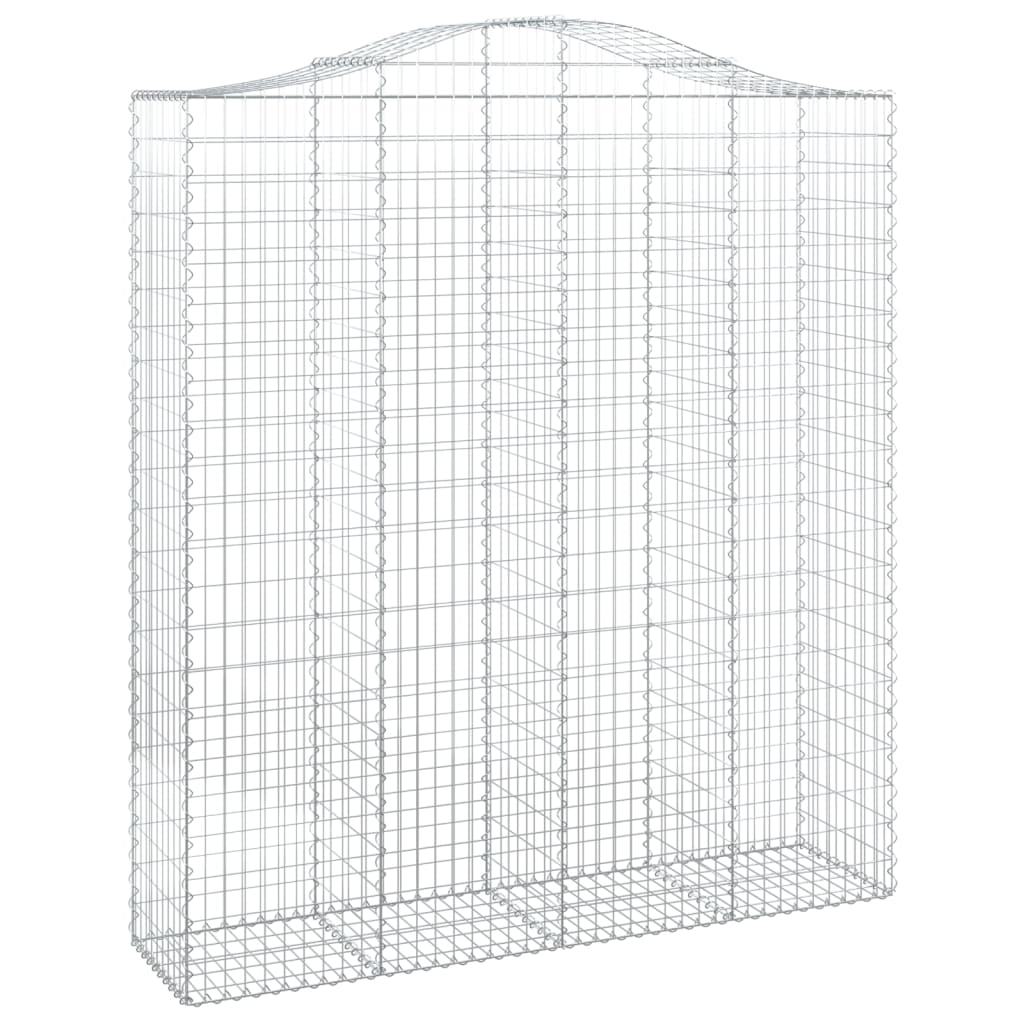 Išlenkti gabiono krepšiai, 6vnt., 200x50x220/240cm, geležis Išlenkti gabiono krepšiai, 6vnt., 200x50x220/240cm, geležis - Image 3