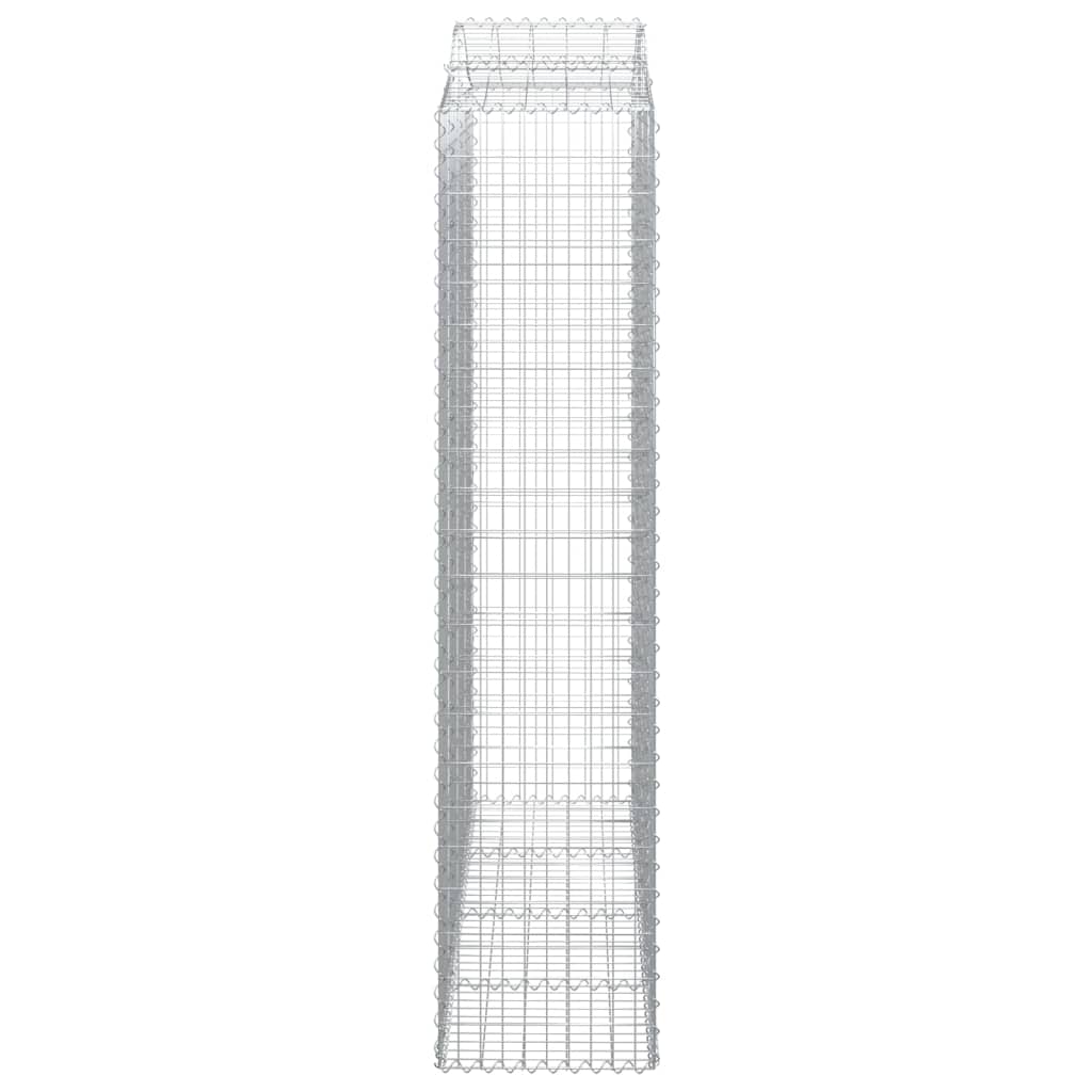 Išlenkti gabiono krepšiai, 6vnt., 200x50x220/240cm, geležis Išlenkti gabiono krepšiai, 6vnt., 200x50x220/240cm, geležis - Image 5
