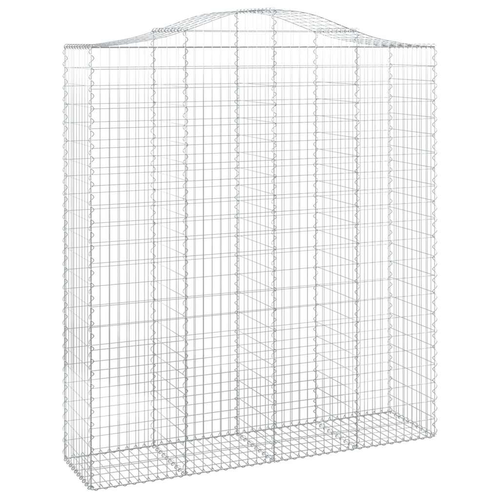 Išlenkti gabiono krepšiai, 7vnt., 200x50x220/240cm, geležis Išlenkti gabiono krepšiai, 7vnt., 200x50x220/240cm, geležis - Image 3