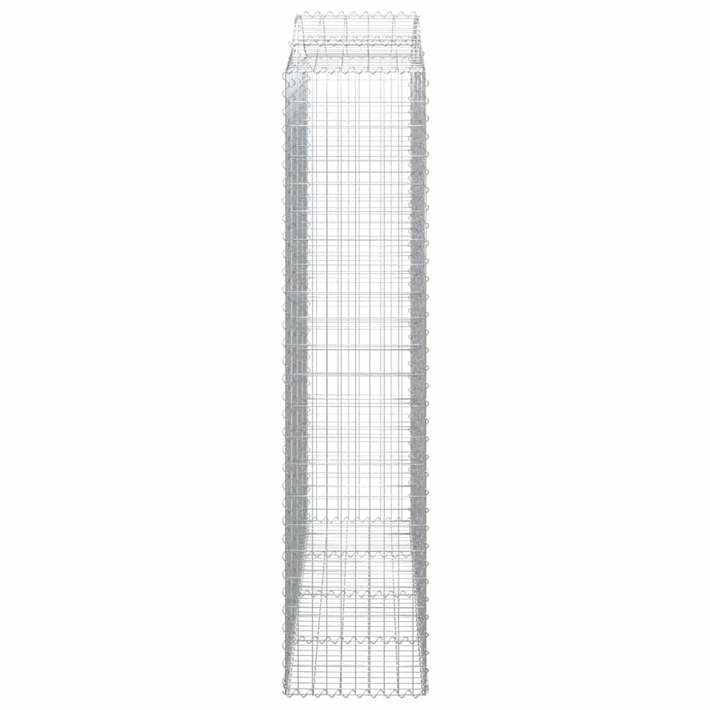 Išlenkti gabiono krepšiai, 7vnt., 200x50x220/240cm, geležis Išlenkti gabiono krepšiai, 7vnt., 200x50x220/240cm, geležis - Image 5