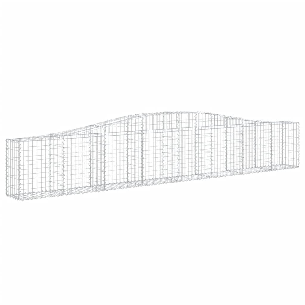 Išlenkti gabiono krepšiai, 4vnt., 400x30x60/80cm, geležis Išlenkti gabiono krepšiai, 4vnt., 400x30x60/80cm, geležis - Image 3