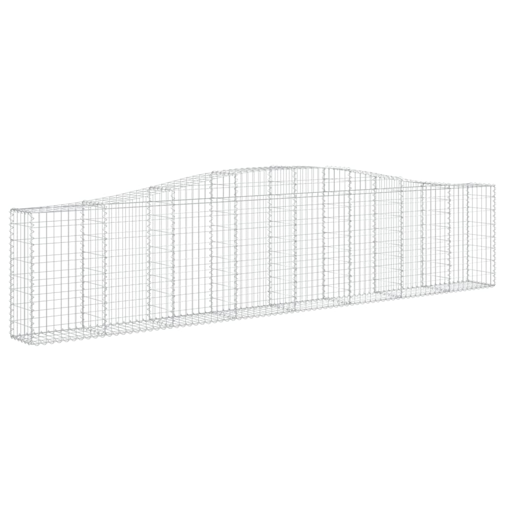Išlenkti gabiono krepšiai, 2vnt., 400x30x80/100cm, geležis Išlenkti gabiono krepšiai, 2vnt., 400x30x80/100cm, geležis - Image 3