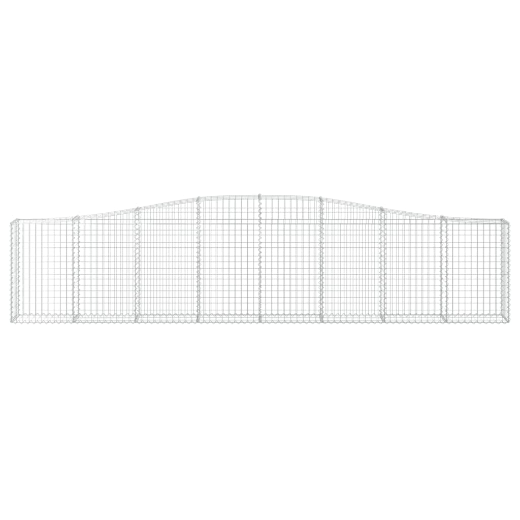 Išlenkti gabiono krepšiai, 2vnt., 400x30x80/100cm, geležis Išlenkti gabiono krepšiai, 2vnt., 400x30x80/100cm, geležis - Image 4