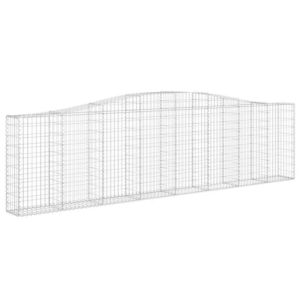 Išlenkti gabiono krepšiai, 2vnt., 400x30x100/120cm, geležis Išlenkti gabiono krepšiai, 2vnt., 400x30x100/120cm, geležis - Image 3