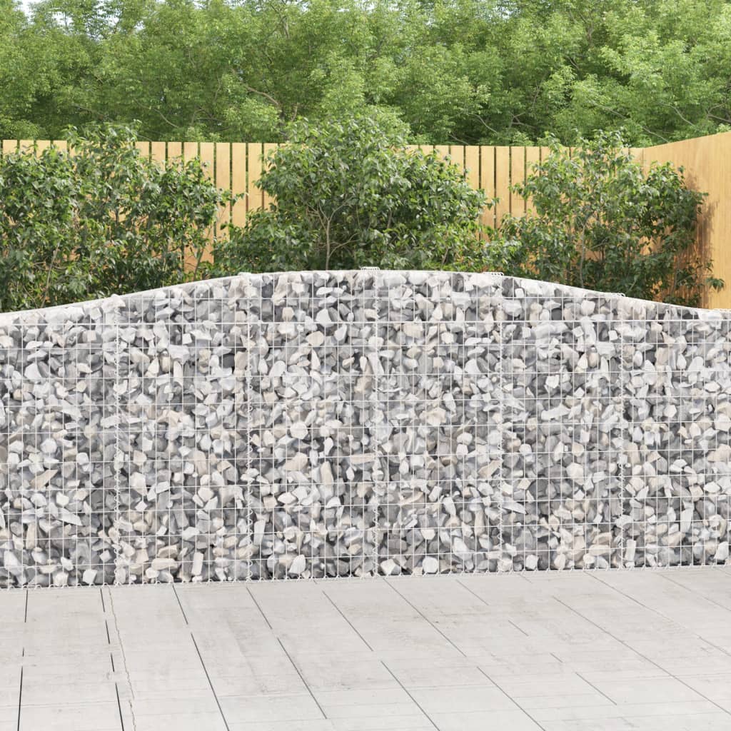 Išlenkti gabiono krepšiai, 2vnt., 400x30x100/120cm, geležis Išlenkti gabiono krepšiai, 2vnt., 400x30x100/120cm, geležis - Image 2