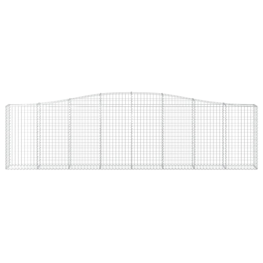 Išlenkti gabiono krepšiai, 9vnt., 400x30x100/120cm, geležis Išlenkti gabiono krepšiai, 9vnt., 400x30x100/120cm, geležis - Image 4