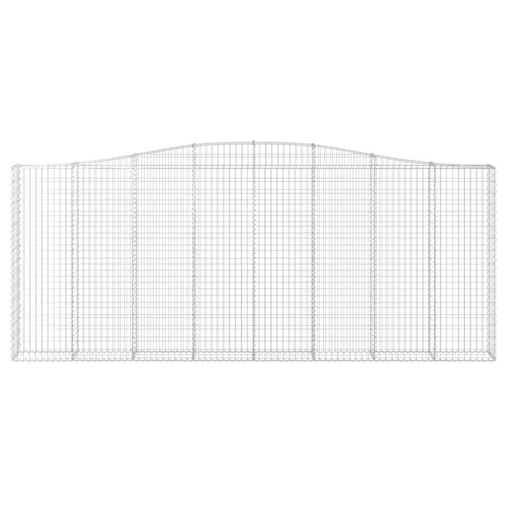 Išlenkti gabiono krepšiai, 7vnt., 400x30x160/180cm, geležis Išlenkti gabiono krepšiai, 7vnt., 400x30x160/180cm, geležis - Image 4