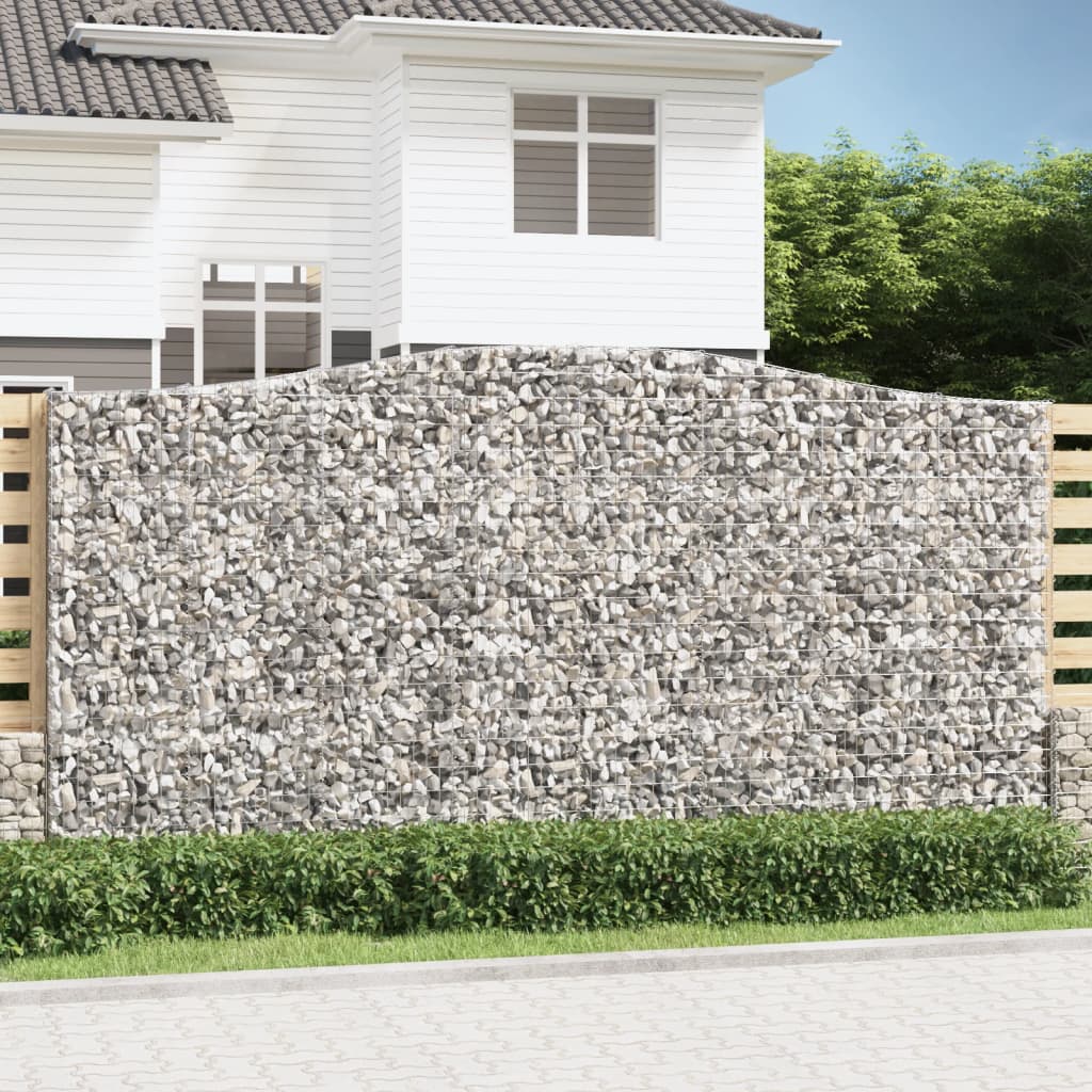 Išlenkti gabiono krepšiai, 5vnt., 400x30x200/220cm, geležis Išlenkti gabiono krepšiai, 5vnt., 400x30x200/220cm, geležis - Image 2