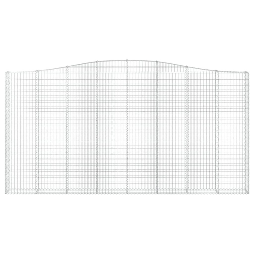 Išlenkti gabiono krepšiai, 7vnt., 400x30x200/220cm, geležis Išlenkti gabiono krepšiai, 7vnt., 400x30x200/220cm, geležis - Image 4