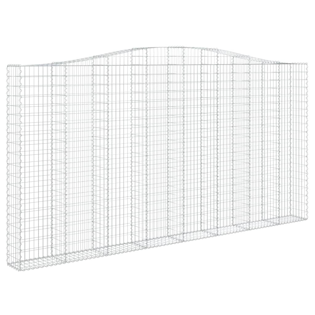 Išlenkti gabiono krepšiai, 9vnt., 400x30x200/220cm, geležis Išlenkti gabiono krepšiai, 9vnt., 400x30x200/220cm, geležis - Image 3