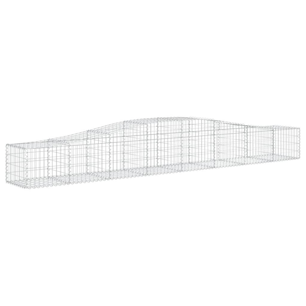 Išlenkti gabiono krepšiai, 8vnt., 400x50x40/60cm, geležis Išlenkti gabiono krepšiai, 8vnt., 400x50x40/60cm, geležis - Image 3