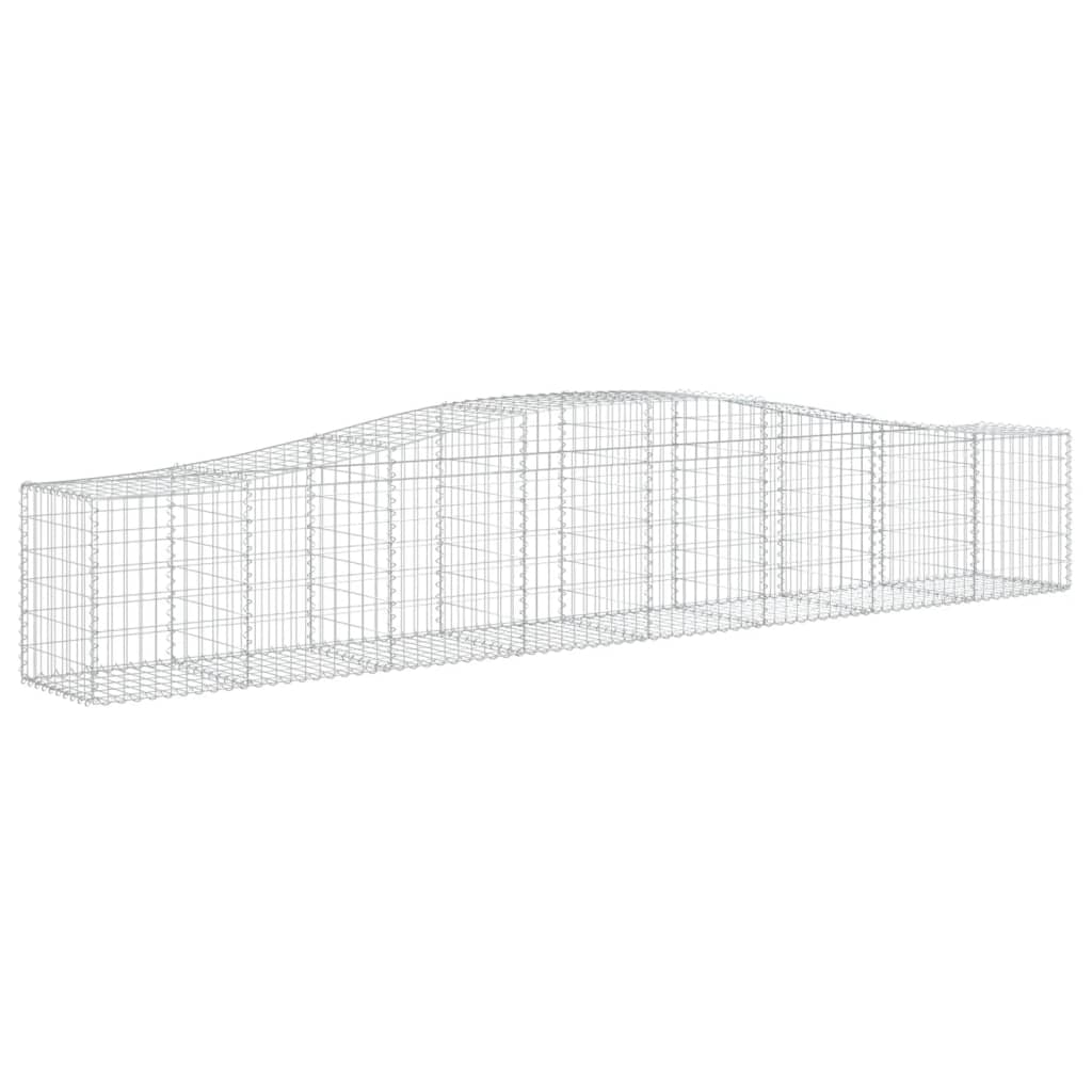 Išlenkti gabiono krepšiai, 3vnt., 400x50x60/80cm, geležis Išlenkti gabiono krepšiai, 3vnt., 400x50x60/80cm, geležis - Image 3