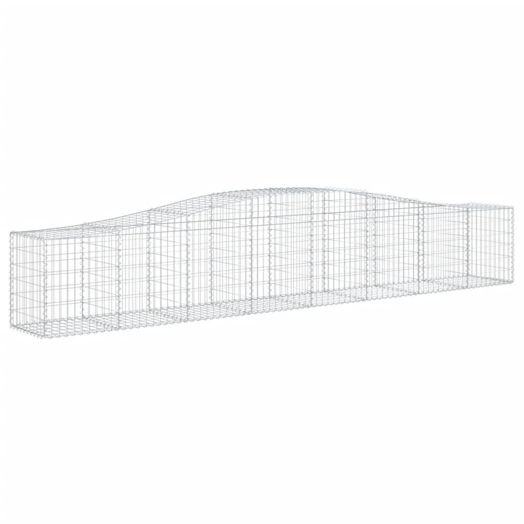Išlenkti gabiono krepšiai, 15vnt., 400x50x60/80cm, geležis Išlenkti gabiono krepšiai, 15vnt., 400x50x60/80cm, geležis - Image 3