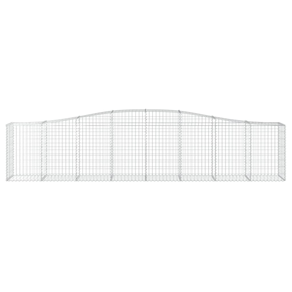 Išlenkti gabiono krepšiai, 3vnt., 400x50x80/100cm, geležis Išlenkti gabiono krepšiai, 3vnt., 400x50x80/100cm, geležis - Image 4
