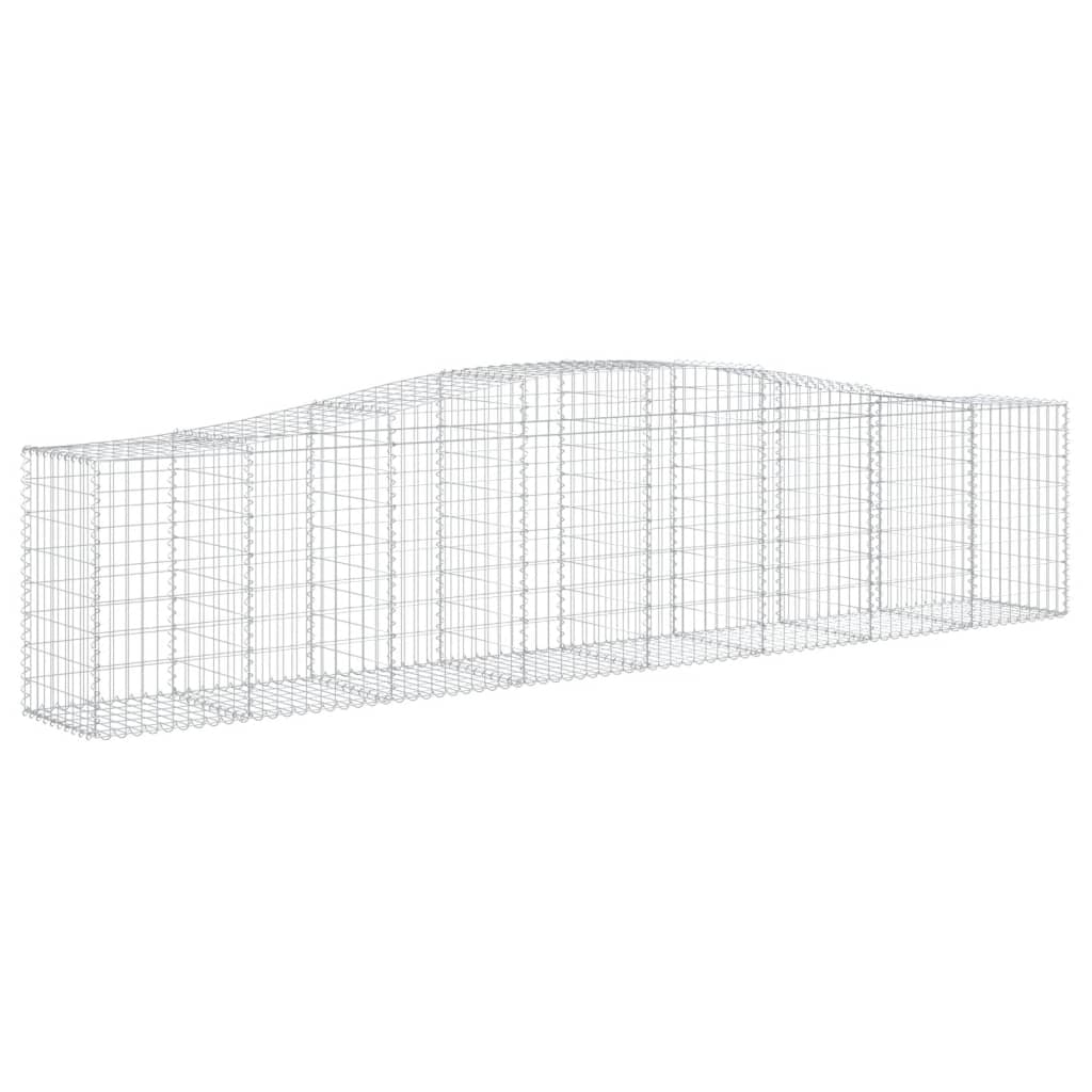 Išlenkti gabiono krepšiai, 4vnt., 400x50x80/100cm, geležis Išlenkti gabiono krepšiai, 4vnt., 400x50x80/100cm, geležis - Image 3