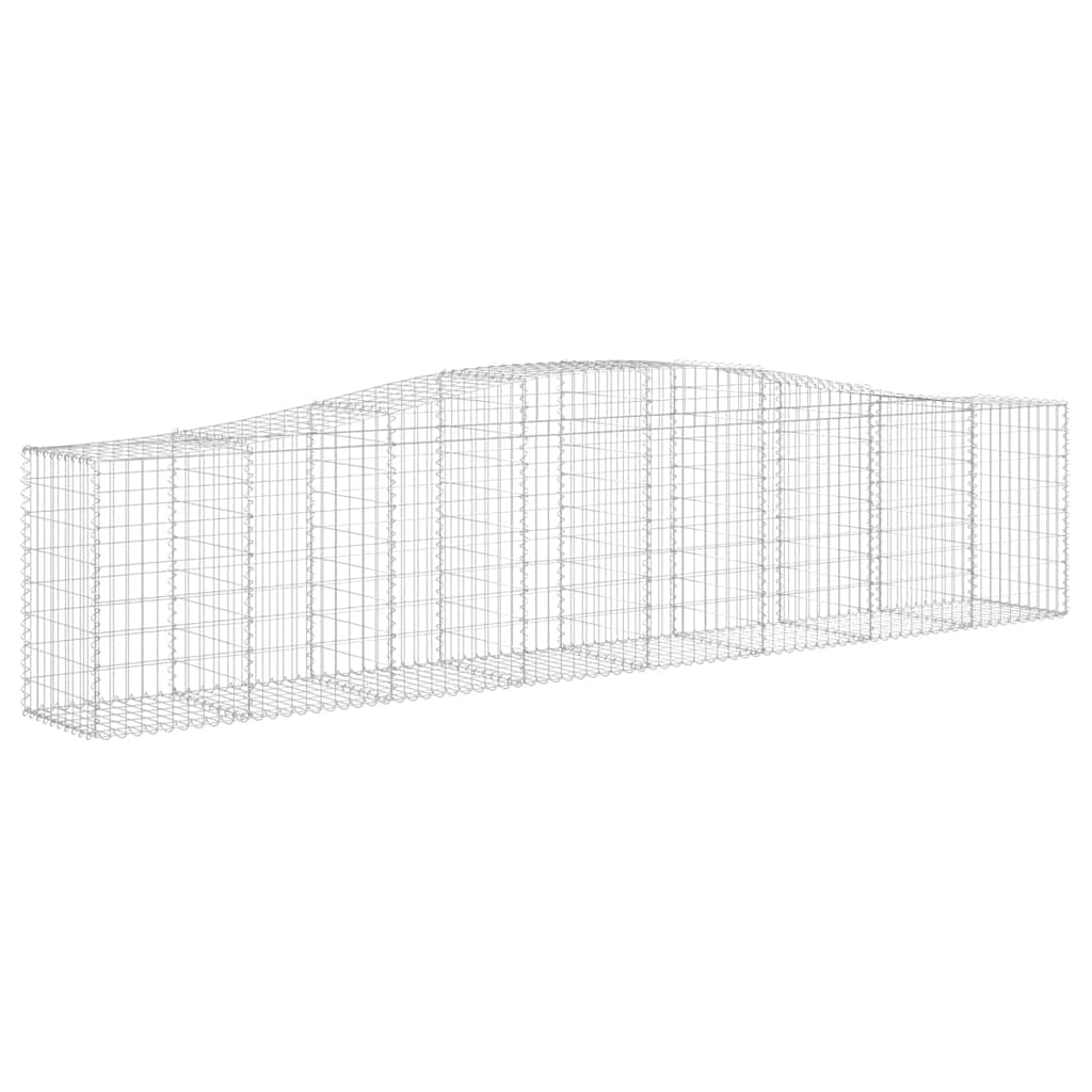 Išlenkti gabiono krepšiai, 5vnt., 400x50x80/100cm, geležis Išlenkti gabiono krepšiai, 5vnt., 400x50x80/100cm, geležis - Image 3