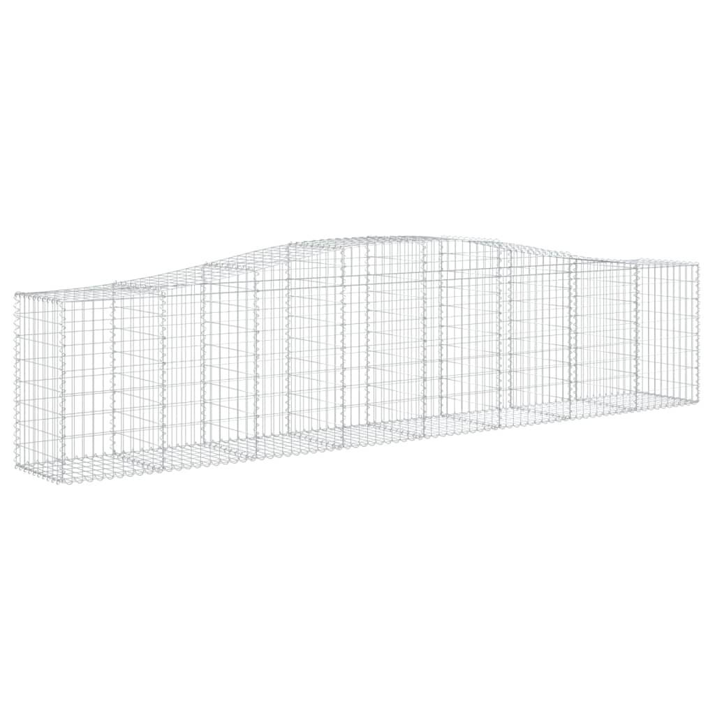Išlenkti gabiono krepšiai, 8vnt., 400x50x80/100cm, geležis Išlenkti gabiono krepšiai, 8vnt., 400x50x80/100cm, geležis - Image 3