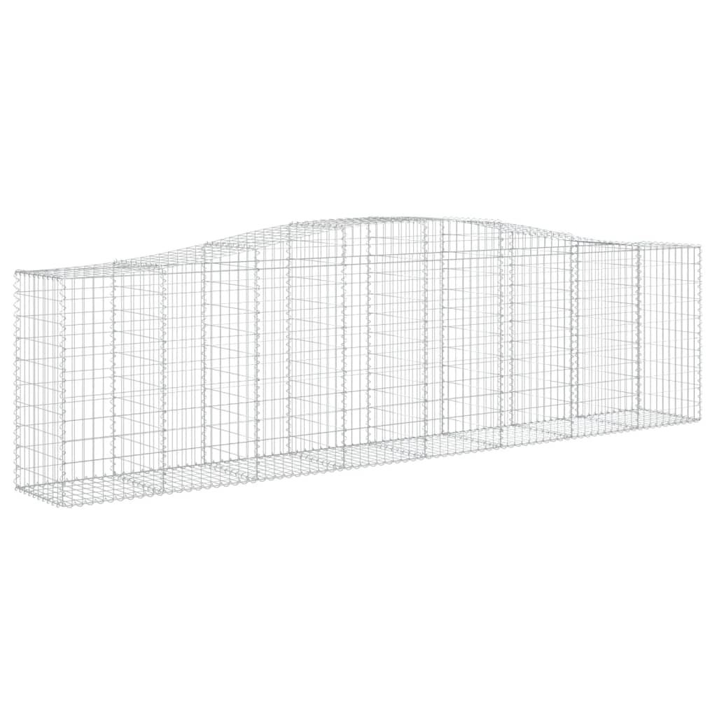 Išlenkti gabiono krepšiai, 2vnt., 400x50x100/120cm, geležis Išlenkti gabiono krepšiai, 2vnt., 400x50x100/120cm, geležis - Image 4