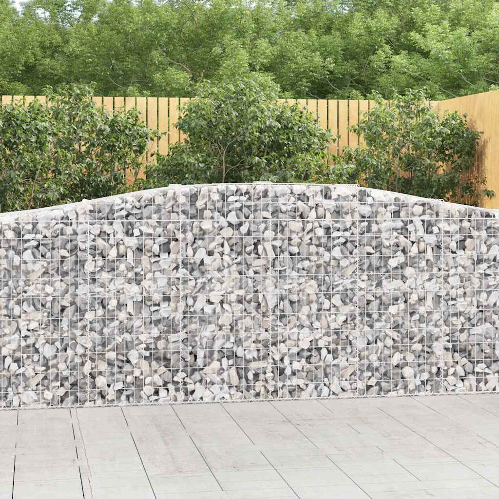 Išlenkti gabiono krepšiai, 9vnt., 400x50x100/120cm, geležis Išlenkti gabiono krepšiai, 9vnt., 400x50x100/120cm, geležis - Image 2