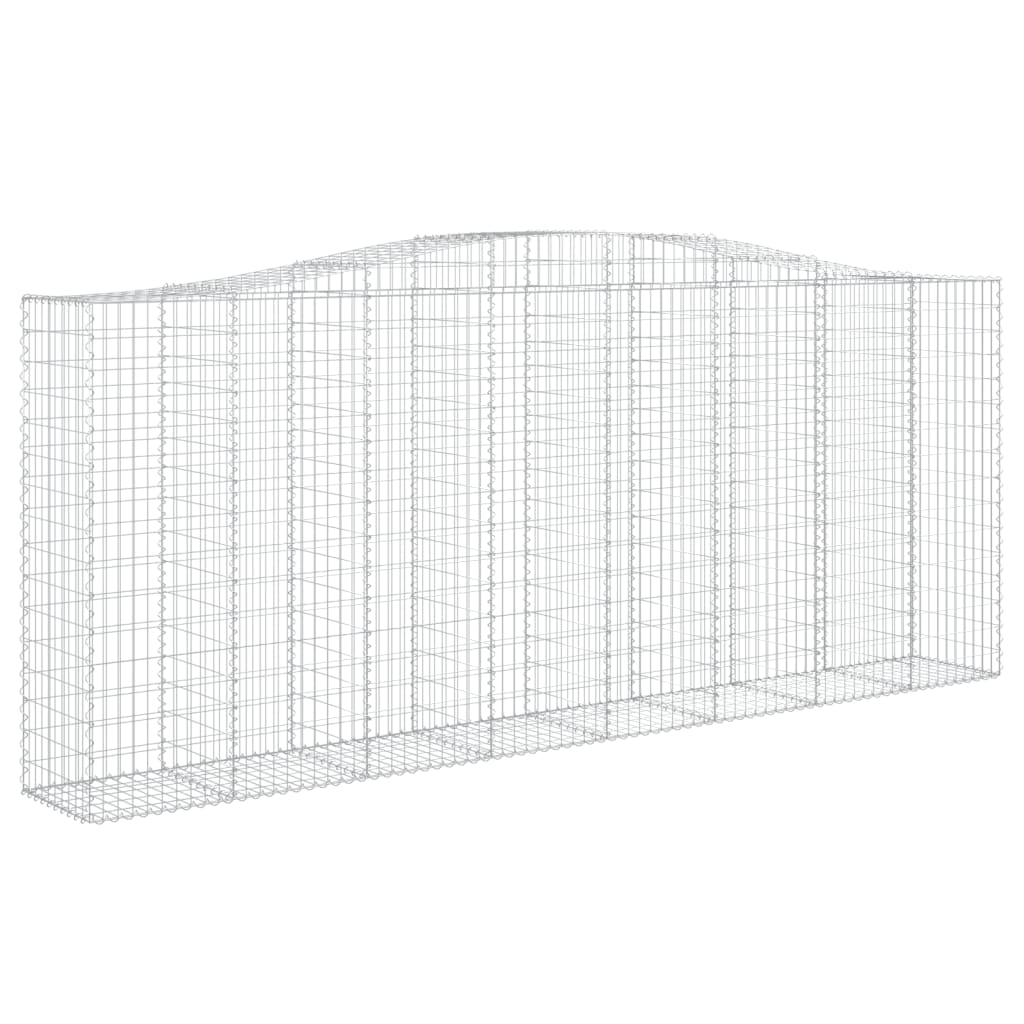 Išlenkti gabiono krepšiai, 7vnt., 400x50x160/180cm, geležis Išlenkti gabiono krepšiai, 7vnt., 400x50x160/180cm, geležis - Image 3