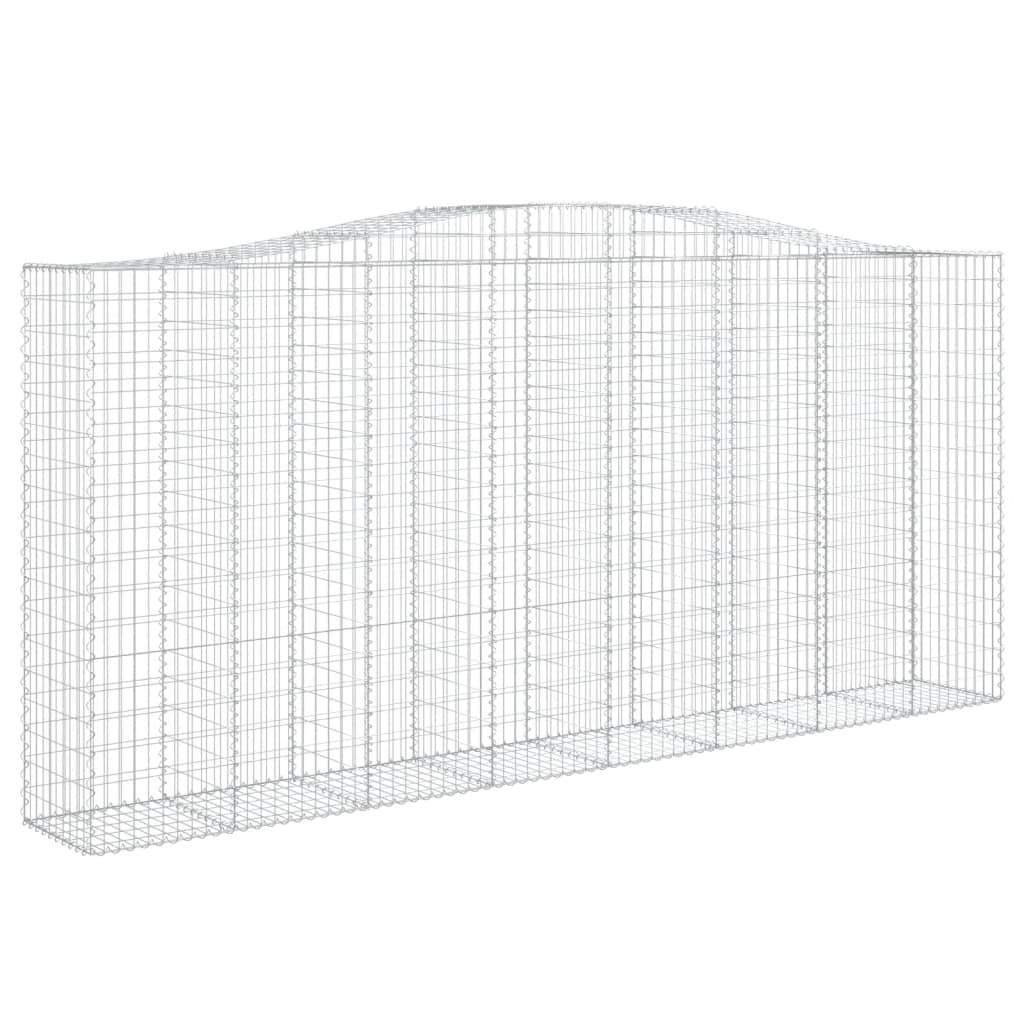 Išlenkti gabiono krepšiai, 6vnt., 400x50x180/200cm, geležis Išlenkti gabiono krepšiai, 6vnt., 400x50x180/200cm, geležis - Image 3