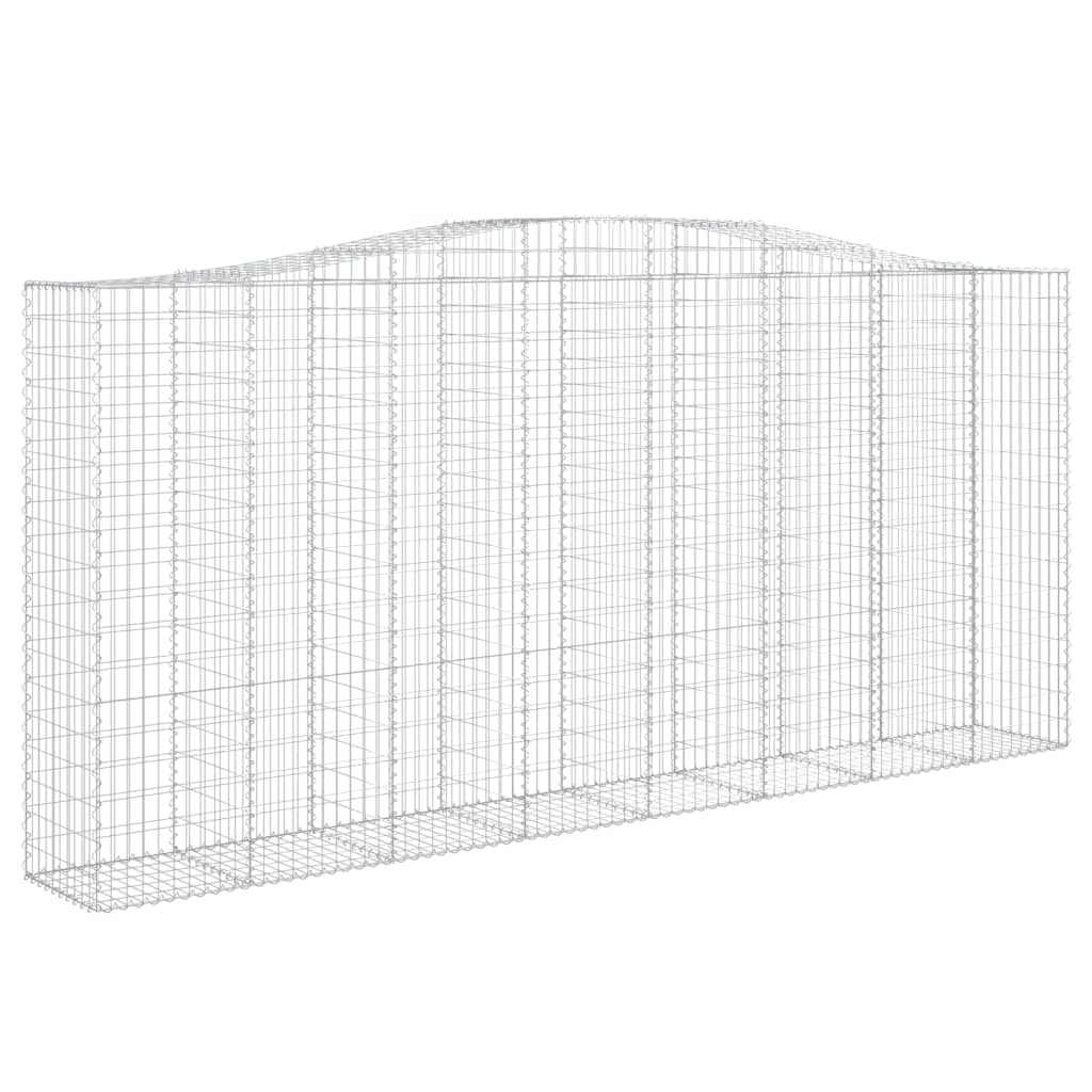 Išlenkti gabiono krepšiai, 9vnt., 400x50x180/200cm, geležis Išlenkti gabiono krepšiai, 9vnt., 400x50x180/200cm, geležis - Image 3
