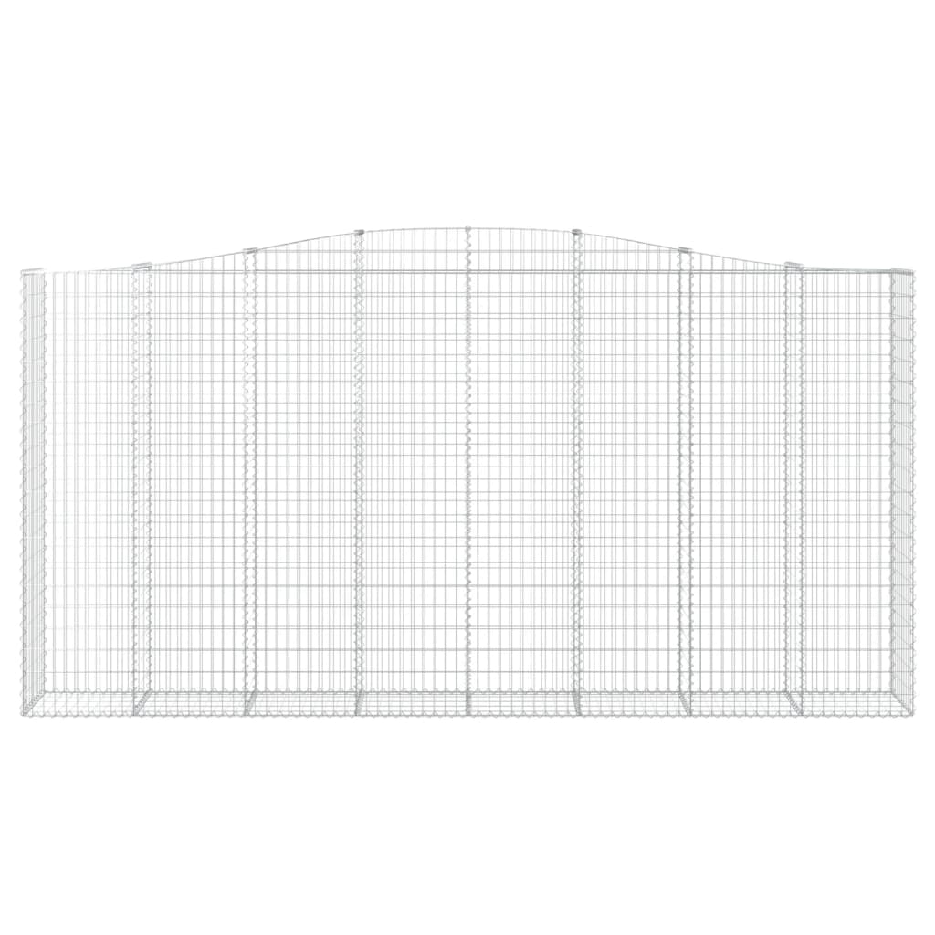 Išlenkti gabiono krepšiai, 5vnt., 400x50x200/220cm, geležis Išlenkti gabiono krepšiai, 5vnt., 400x50x200/220cm, geležis - Image 4