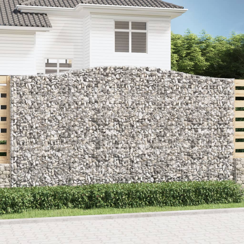 Išlenkti gabiono krepšiai, 10vnt., 400x50x220/240cm, geležis Išlenkti gabiono krepšiai, 10vnt., 400x50x220/240cm, geležis - Image 2