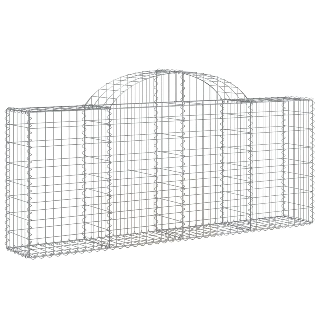 Išlenkti gabiono krepšiai, 11vnt., 200x30x80/100cm, geležis Išlenkti gabiono krepšiai, 11vnt., 200x30x80/100cm, geležis - Image 3