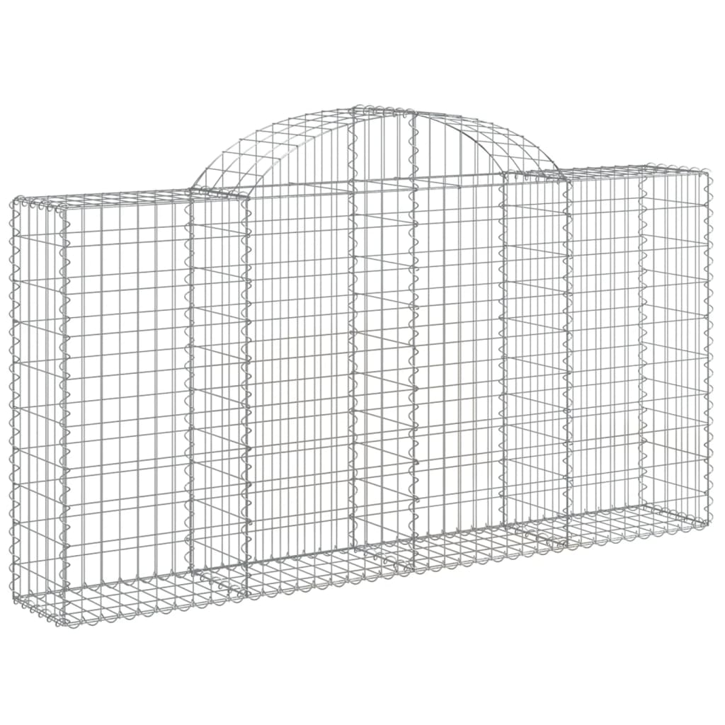 Išlenkti gabiono krepšiai, 6vnt., 200x30x100/120cm, geležis Išlenkti gabiono krepšiai, 6vnt., 200x30x100/120cm, geležis - Image 3