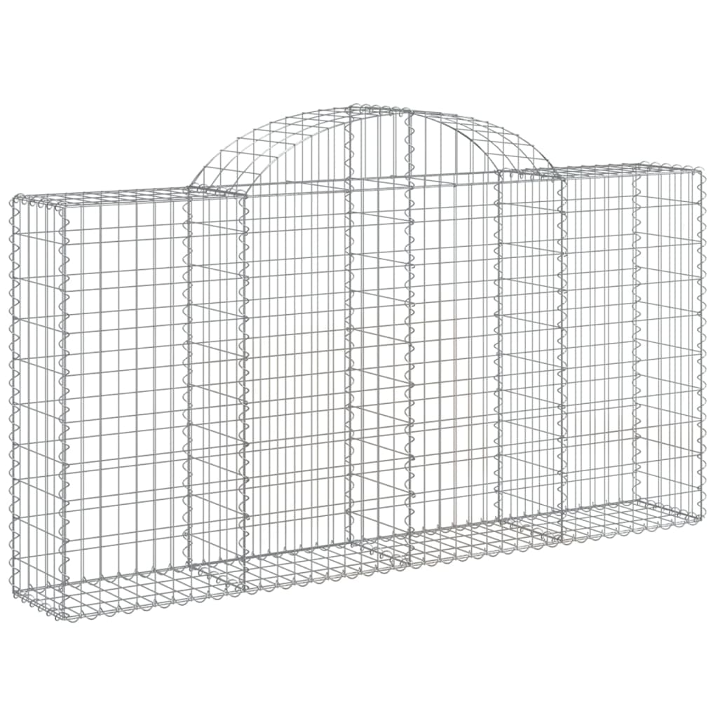 Išlenkti gabiono krepšiai, 9vnt., 200x30x100/120cm, geležis Išlenkti gabiono krepšiai, 9vnt., 200x30x100/120cm, geležis - Image 3