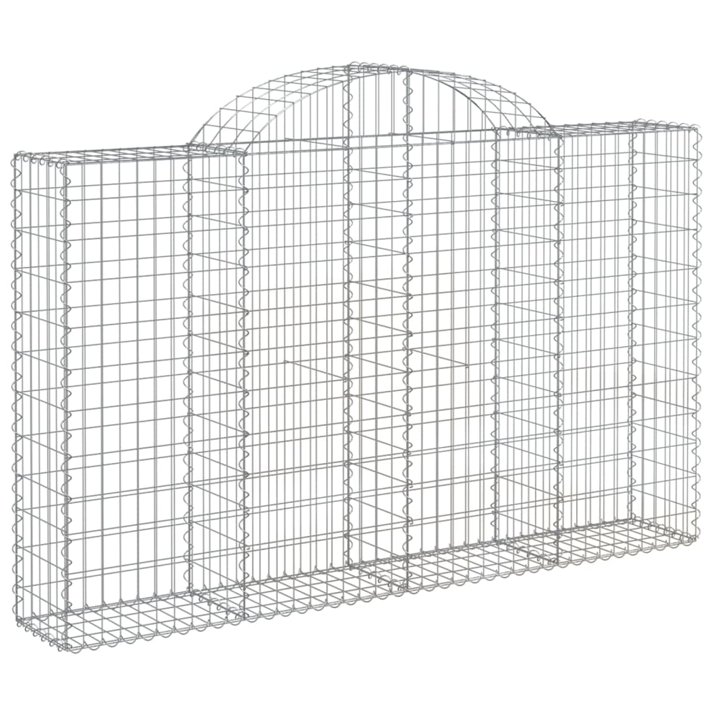 Išlenkti gabiono krepšiai, 14vnt., 200x30x120/140cm, geležis Išlenkti gabiono krepšiai, 14vnt., 200x30x120/140cm, geležis - Image 3