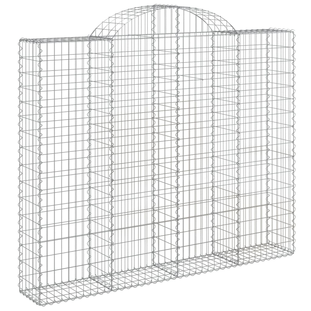 Išlenkti gabiono krepšiai, 2vnt., 200x30x160/180cm, geležis Išlenkti gabiono krepšiai, 2vnt., 200x30x160/180cm, geležis - Image 3