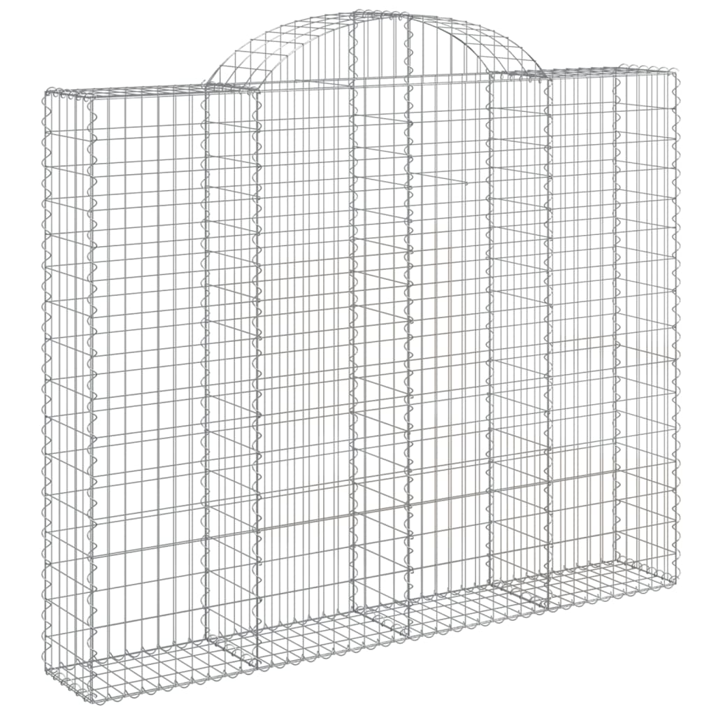 Išlenkti gabiono krepšiai, 5vnt., 200x30x160/180cm, geležis Išlenkti gabiono krepšiai, 5vnt., 200x30x160/180cm, geležis - Image 3