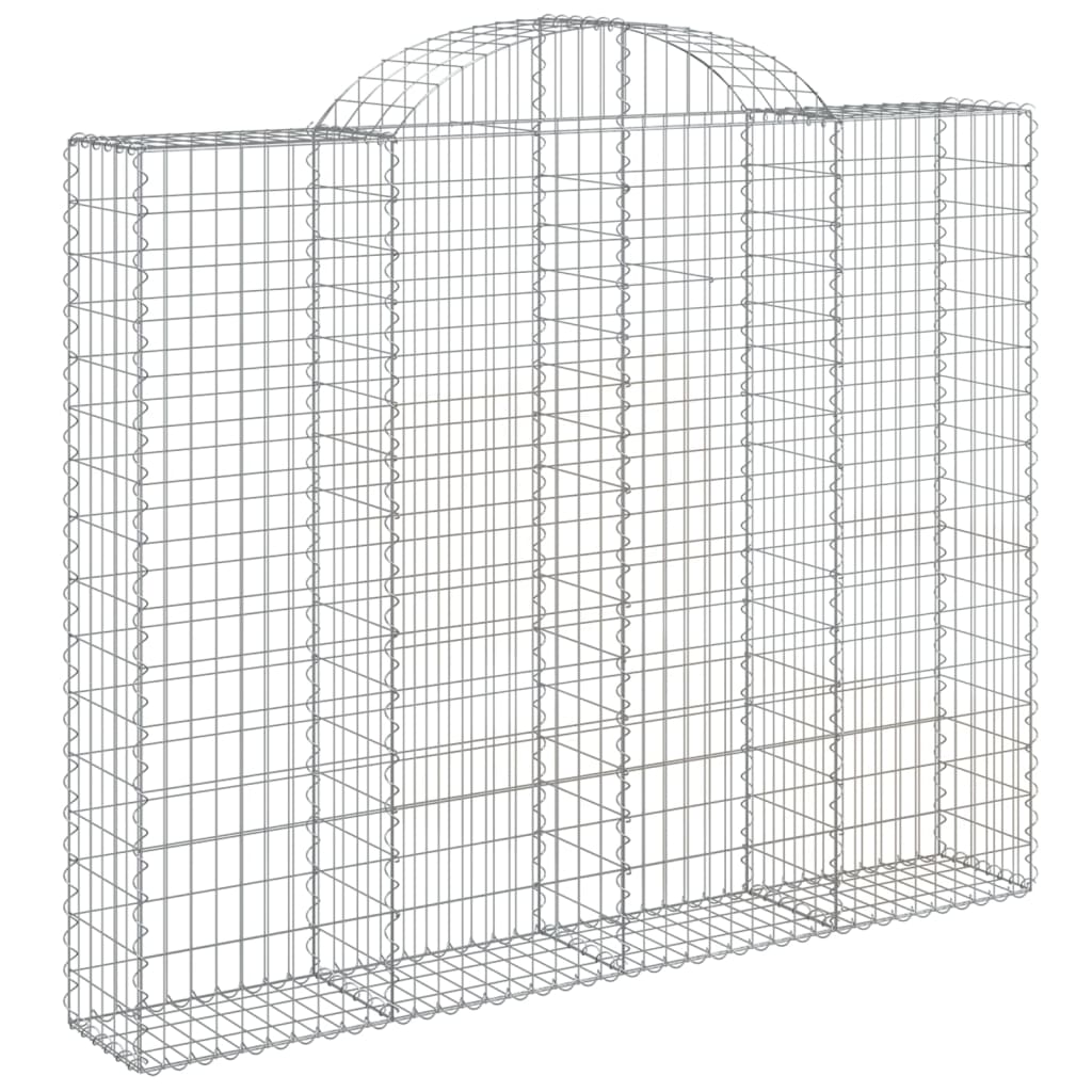 Išlenkti gabiono krepšiai, 7vnt., 200x30x160/180cm, geležis Išlenkti gabiono krepšiai, 7vnt., 200x30x160/180cm, geležis - Image 3