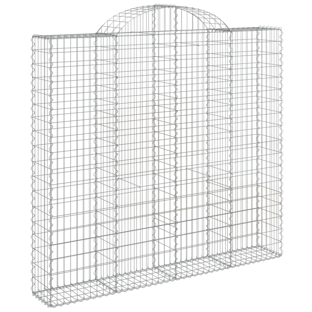 Išlenkti gabiono krepšiai, 4vnt., 200x30x180/200cm, geležis Išlenkti gabiono krepšiai, 4vnt., 200x30x180/200cm, geležis - Image 3