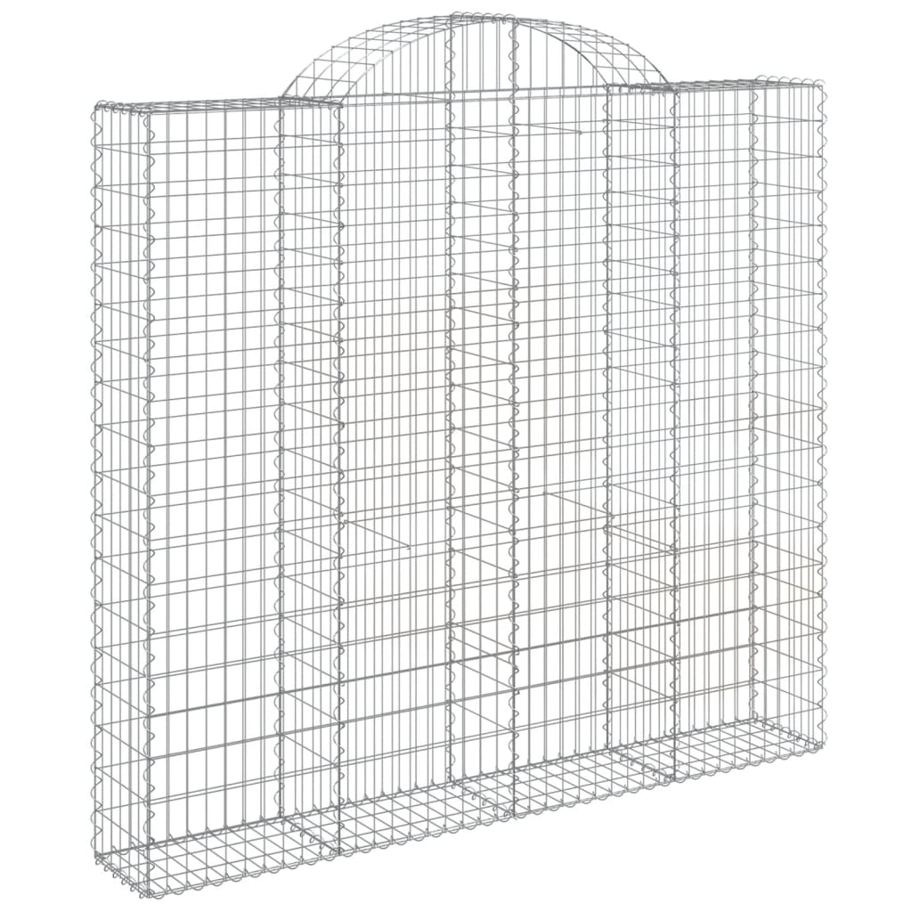 Išlenkti gabiono krepšiai, 6vnt., 200x30x180/200cm, geležis Išlenkti gabiono krepšiai, 6vnt., 200x30x180/200cm, geležis - Image 3