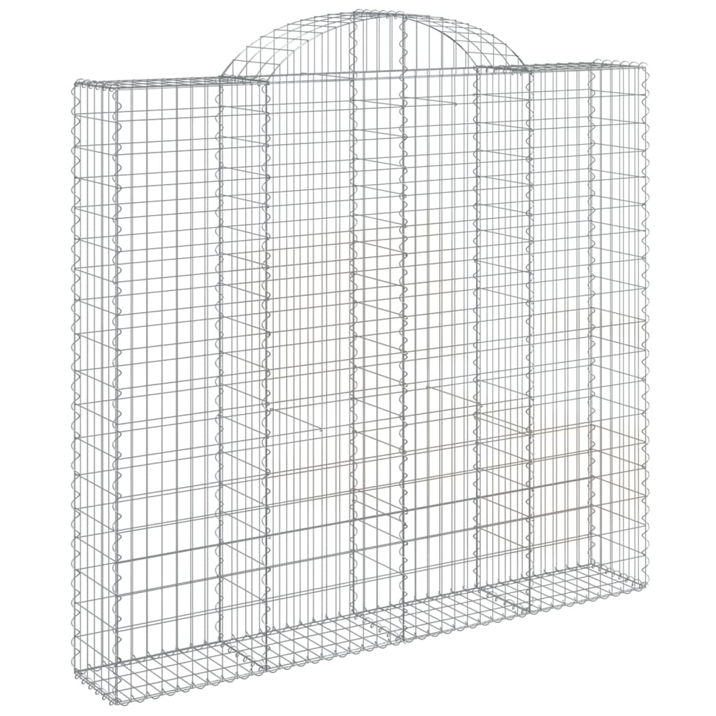 Išlenkti gabiono krepšiai, 7vnt., 200x30x180/200cm, geležis Išlenkti gabiono krepšiai, 7vnt., 200x30x180/200cm, geležis - Image 3
