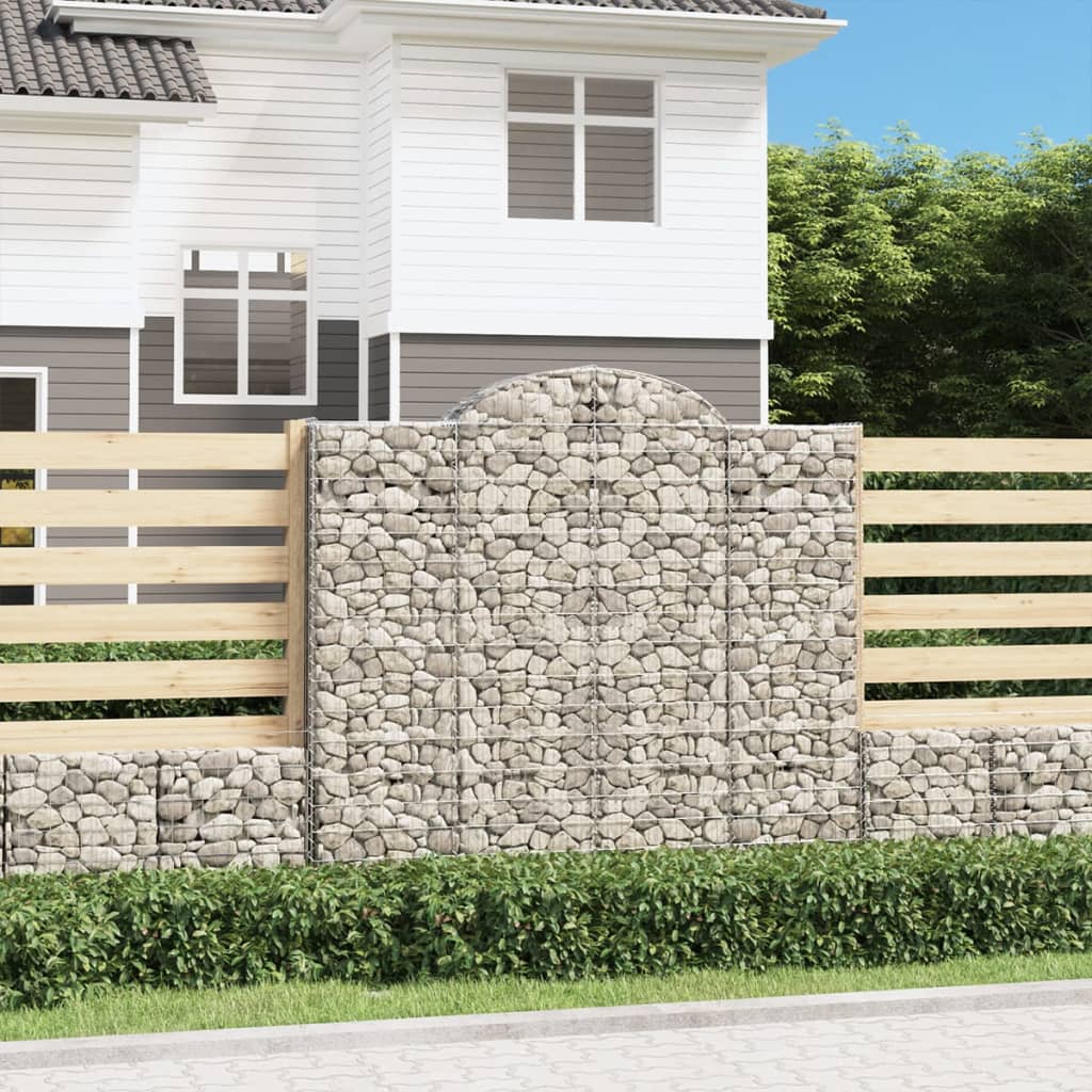 Išlenkti gabiono krepšiai, 12vnt., 200x30x180/200cm, geležis Išlenkti gabiono krepšiai, 12vnt., 200x30x180/200cm, geležis - Image 2