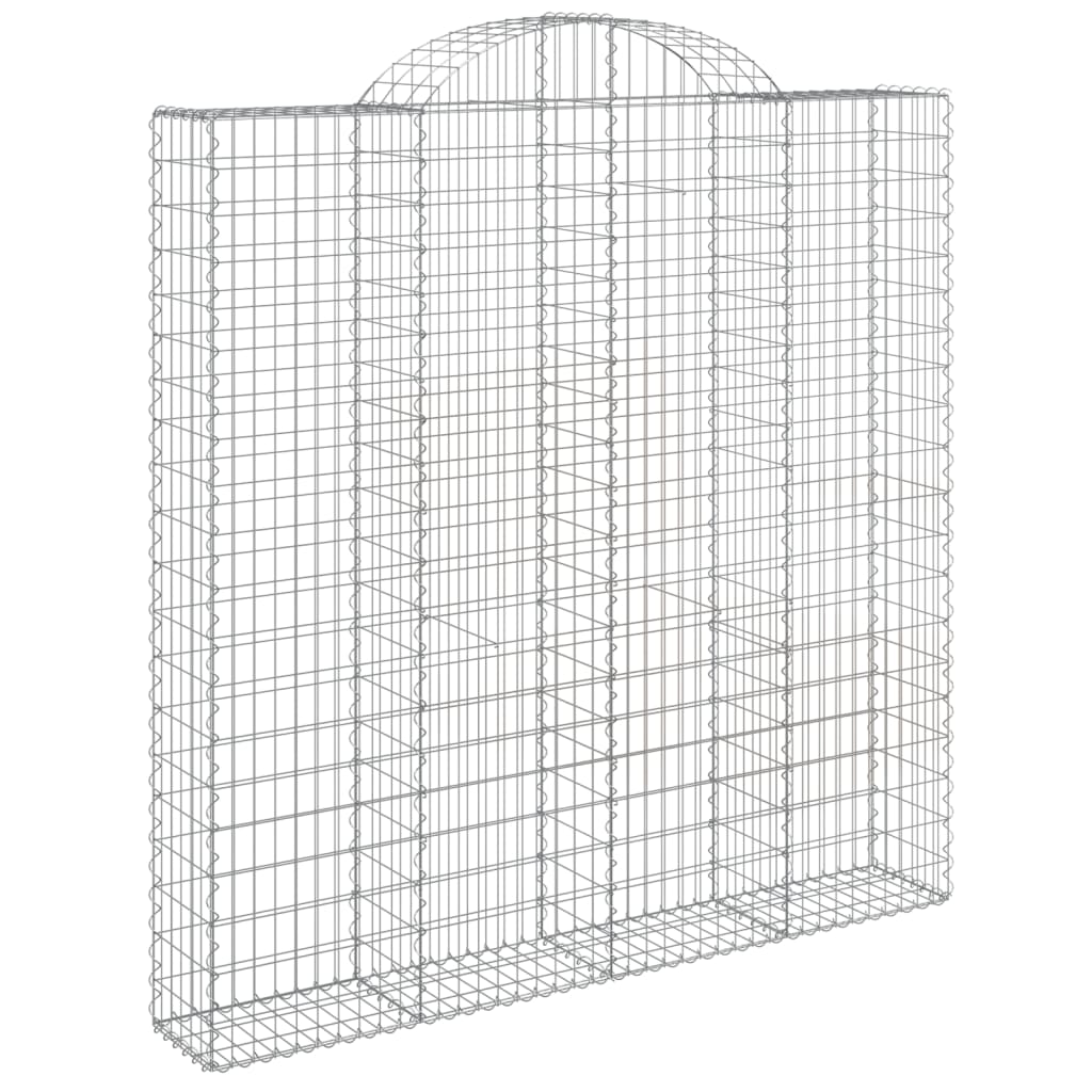 Išlenkti gabiono krepšiai, 3vnt., 200x30x200/220cm, geležis Išlenkti gabiono krepšiai, 3vnt., 200x30x200/220cm, geležis - Image 3